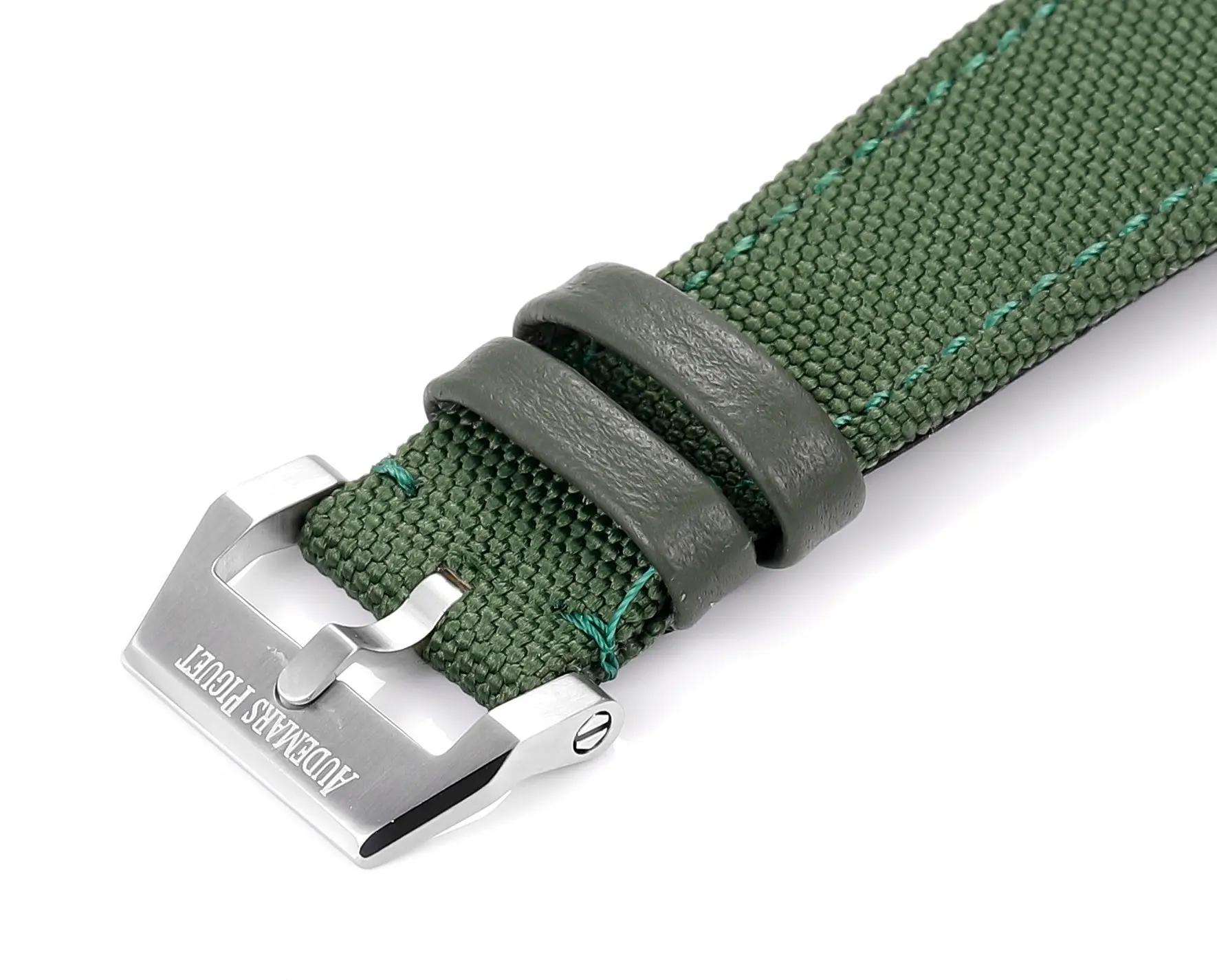 WrinkleFree BF Factory Audemars Piguet CODE 11.59 Green Woven Strap Super Clone Replica Watch 4802